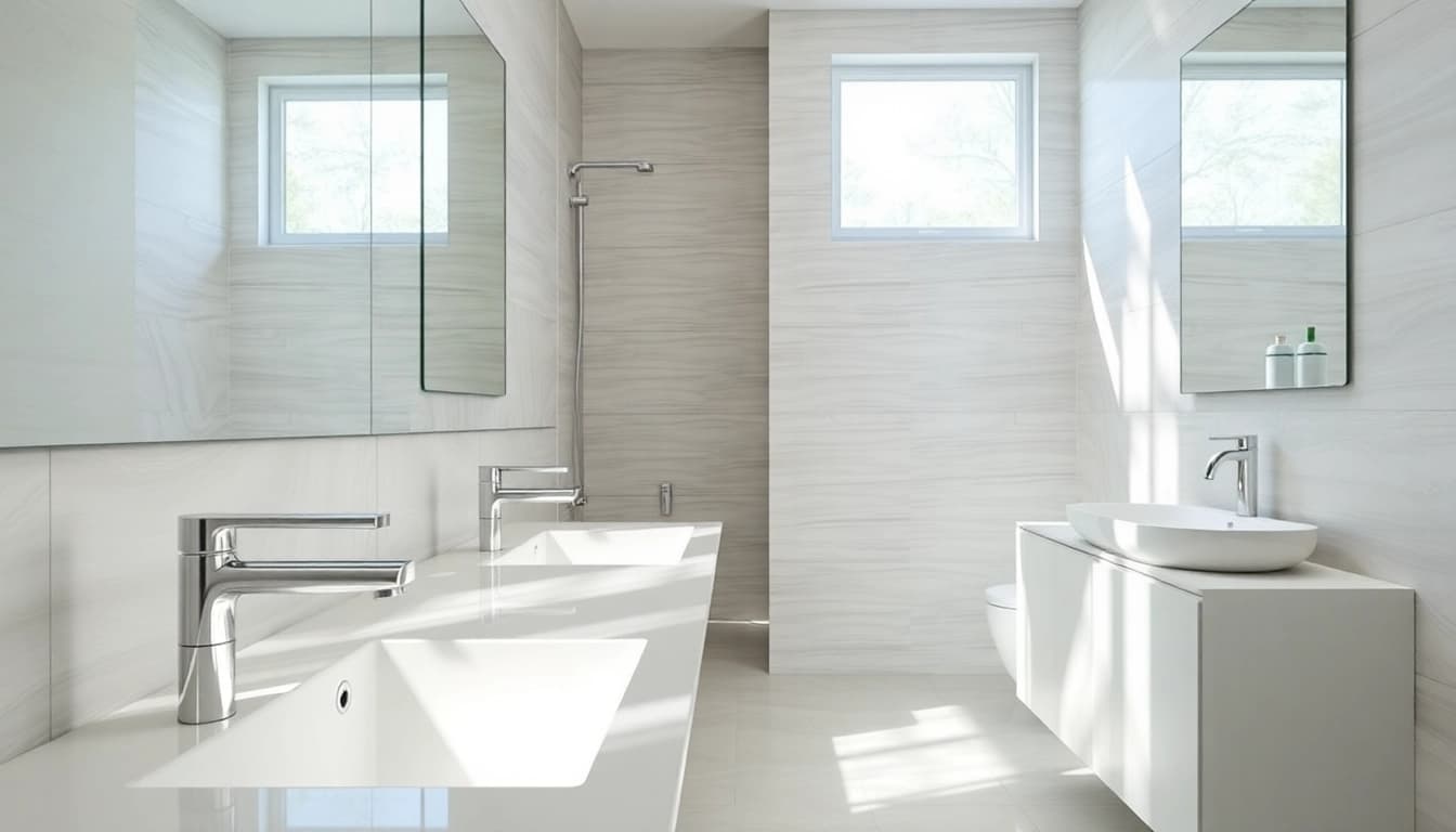 Erleben Sie trendige Badezimmergestaltung mit sonni sanitär Produkten und moderner Eleganz.