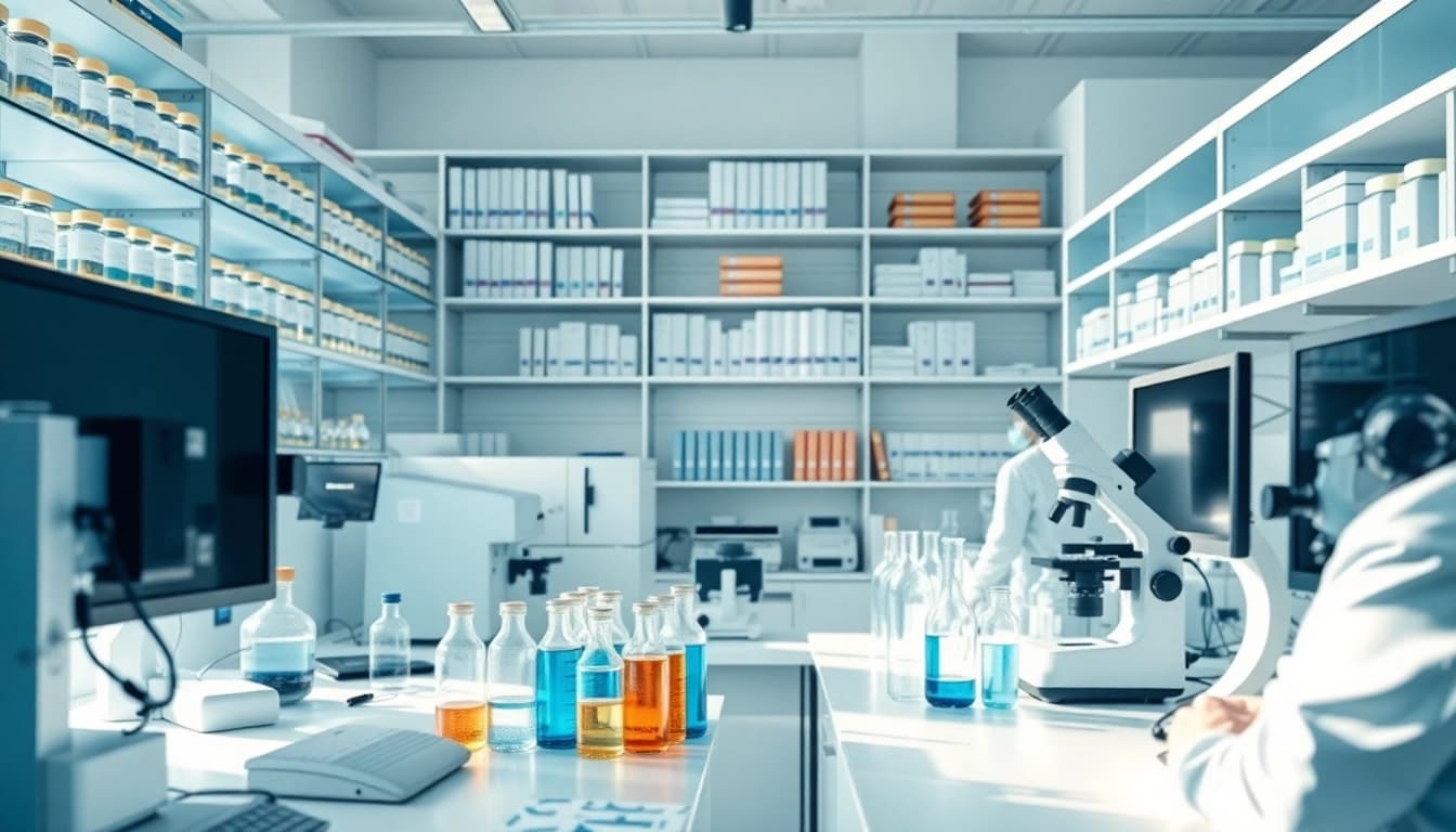 Explore Peptides in a lab setting where scientists analyze important samples, showcasing research.