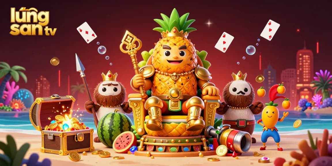 Experience the joy of winning at lương sơn tv with immersive 3D casino action showcasing lively characters and vibrant treasures.