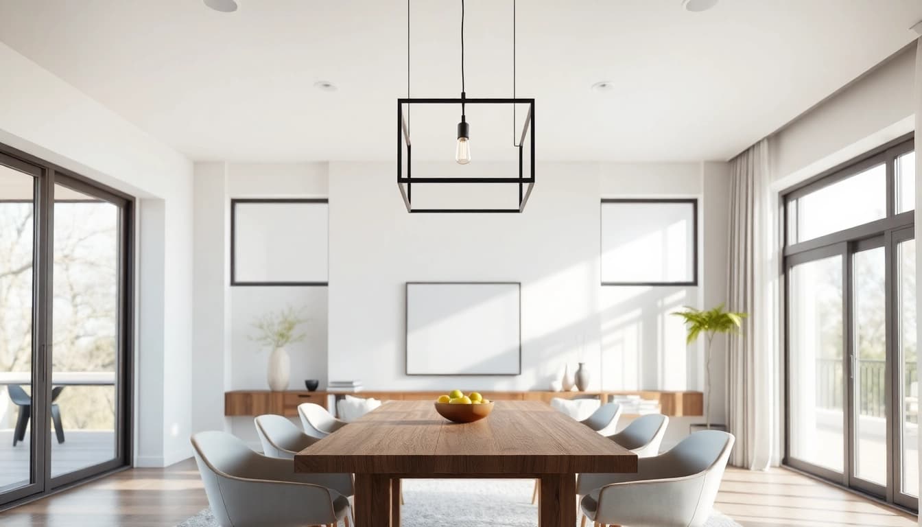 Illuminate your space with a stylish square light fixture enhancing modern interiors.