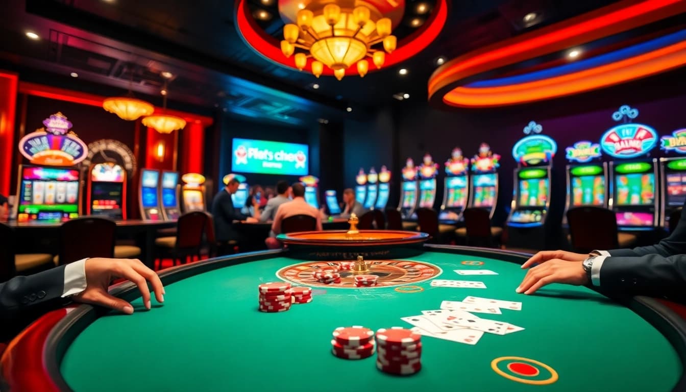 Experience winning strategies at sbobet link alternatif casino tables with poker chips and roulette.