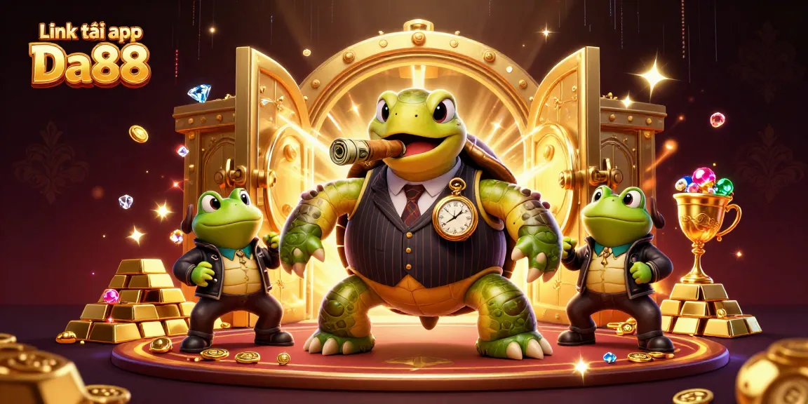 Experience thrilling gameplay with Link tải app Da88 featuring vibrant casino characters and rich treasure elements.