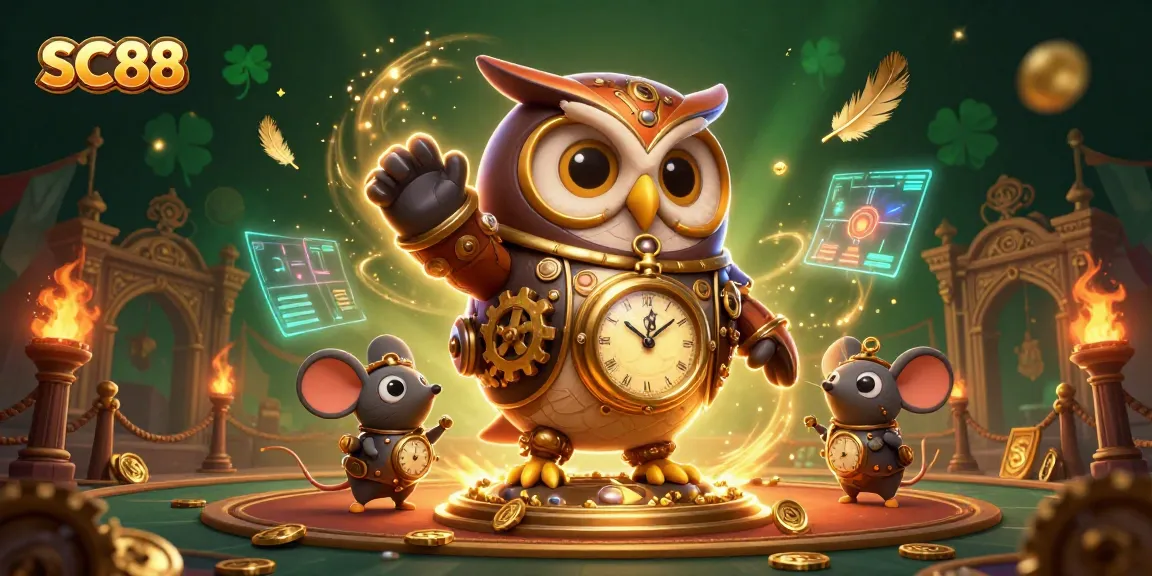 Engage in thrilling games at SC88, a steampunk-themed digital casino with unique illustrations.