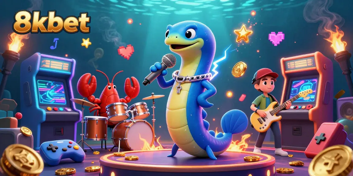 Experience the excitement of 8xbet with a vibrant underwater casino scene showcasing animated characters and thrilling game elements.