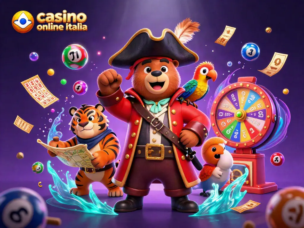 Giocare nei migliori casino online Italia con l'illustrazione di una scena dinamica di gioco