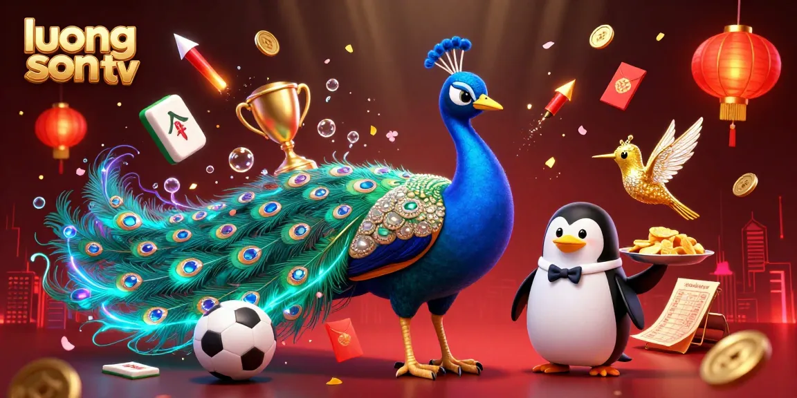 Experience thrilling sports betting excitement with luong son tv in this vibrant 3D illustration.