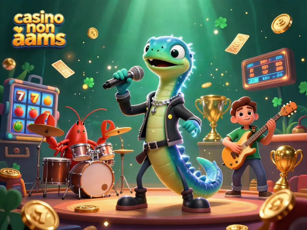 Divertiti con il casino non AAMS mentre un'anguilla DJ anima la scena sottomarina.