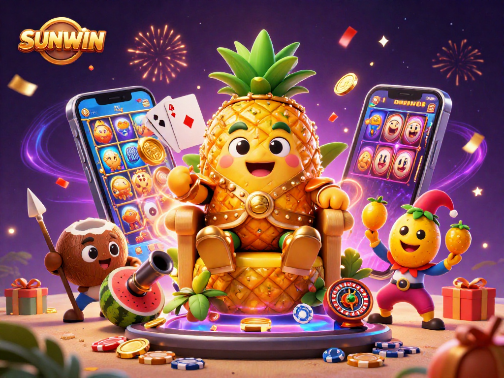 Experience thrilling slots action with SUNWIN's vibrant beach casino scene, showcasing games and excitement.