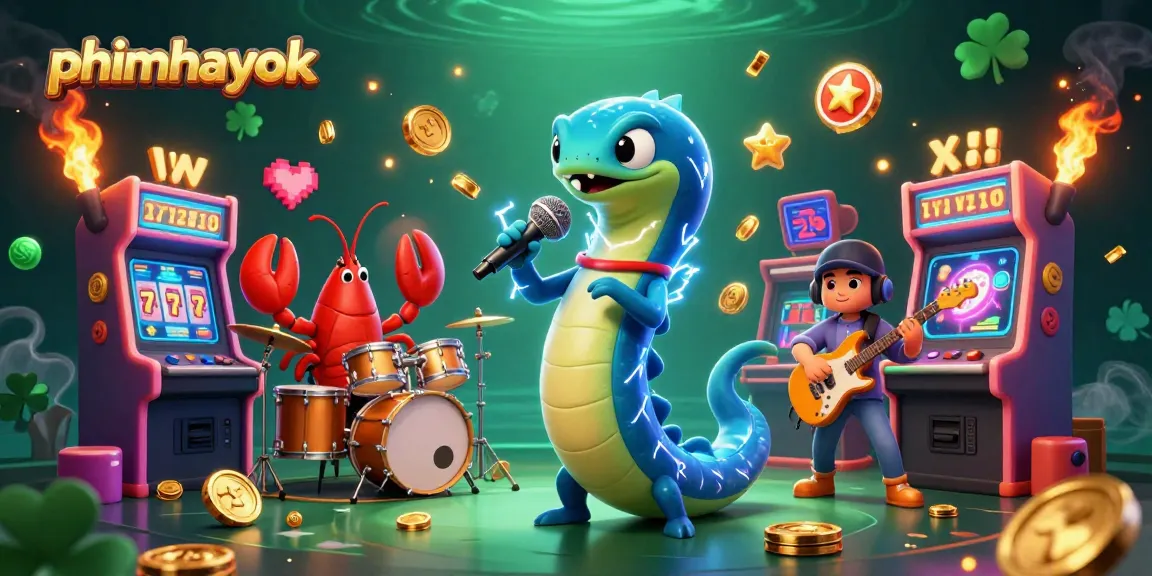 Engage with phimhayok's dynamic underwater casino scene featuring electric eel DJ, lobster drummer, and seahorse guitarist.