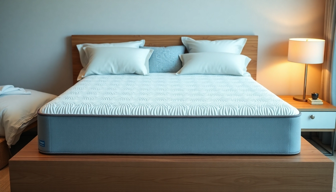 Relax and sleep comfortably on a cozy king size mattress in a stylish bedroom setting.