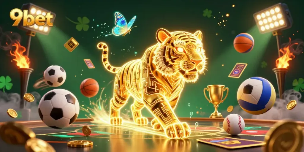 Experience high-stakes betting at 9bet with dynamic sports elements and a vibrant casino atmosphere.