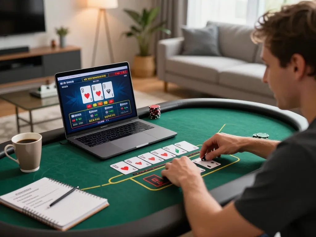 Engaging in strategic gameplay at kp88s online casino with live dealer table