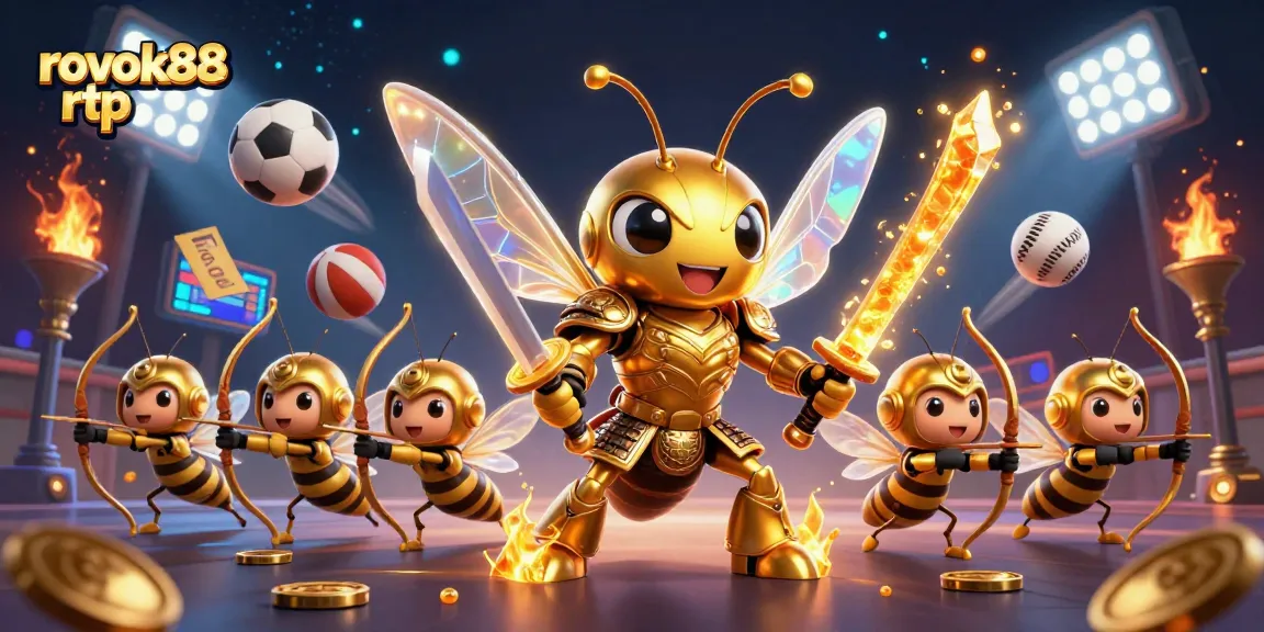 Engage with rokok88 rtp as a golden hornet warrior and bee archers dominate a dynamic gambling scene.