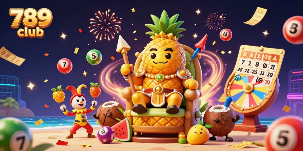 Experience the excitement of 789 club with vibrant casino-themed 3D illustration showcasing games and fun ambiance.