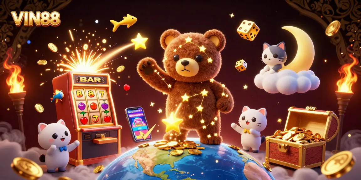 Engage with VIN88's vibrant casino universe showcasing slots, jackpots, and exciting rewards.
