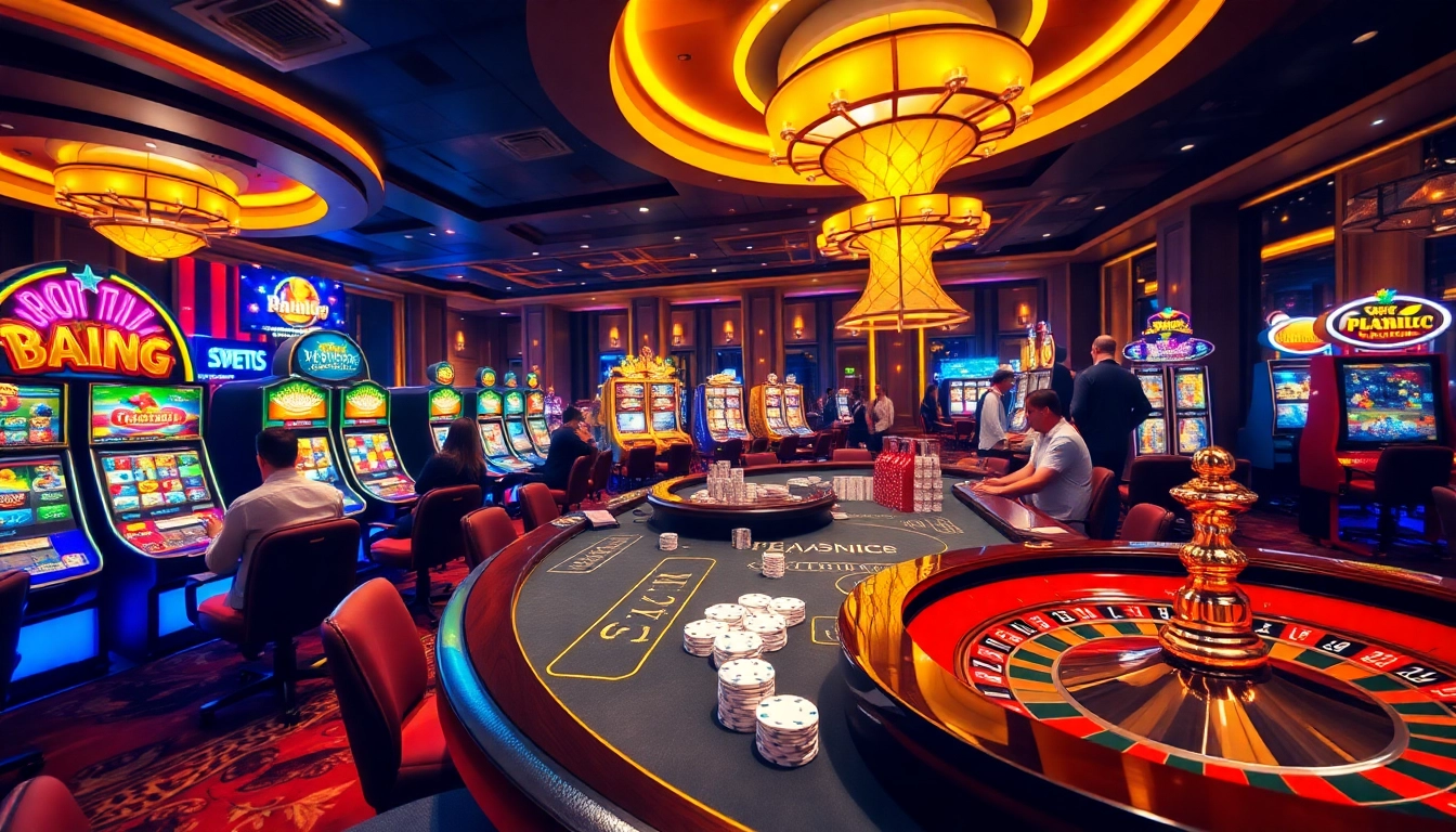 Experience thrilling gaming action at 壹發娛樂 with vibrant casino tables and engaged players.