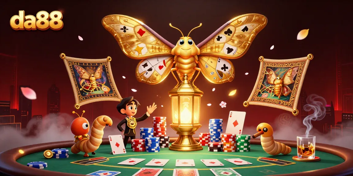 Engage with the thrilling da88 casino experience, featuring a vibrant scene of poker action and rich decorations.