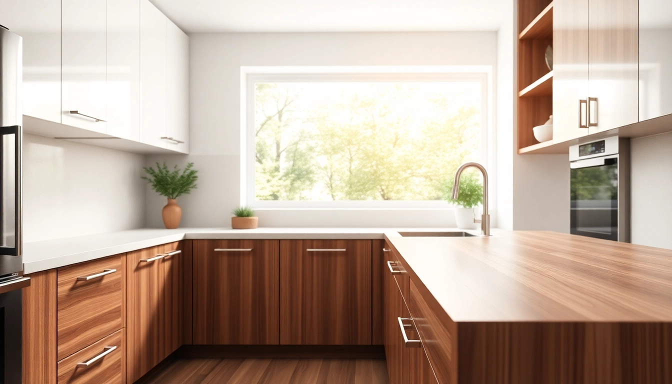 Cabinet refacing Clearwater FL in a beautifully transformed kitchen with modern finishes.