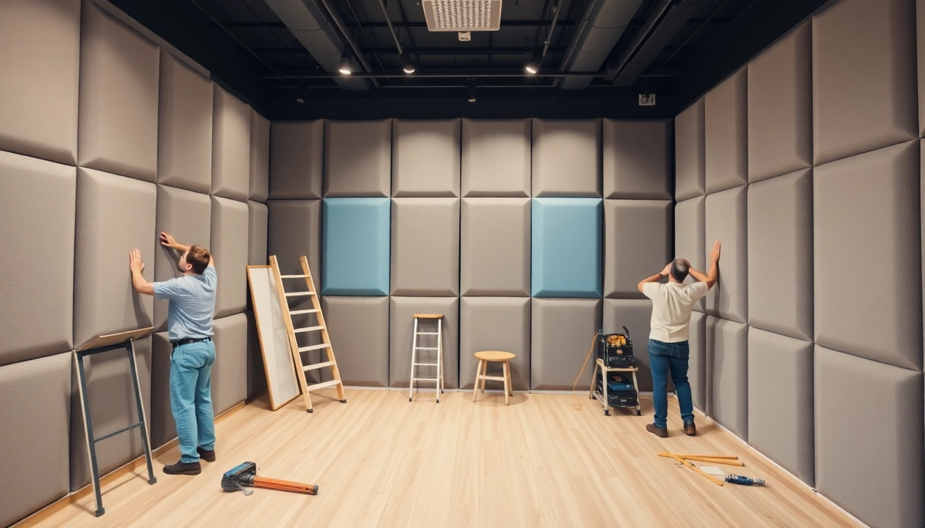 Apply mass loaded vinyl in a professional setting focused on soundproofing installation.