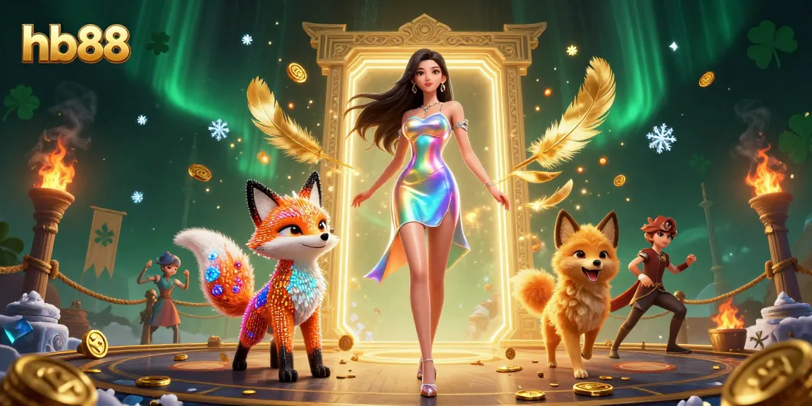 Experience the vibrant energy of hb88 in an engaging casino scene filled with colorful characters and dynamic game elements.