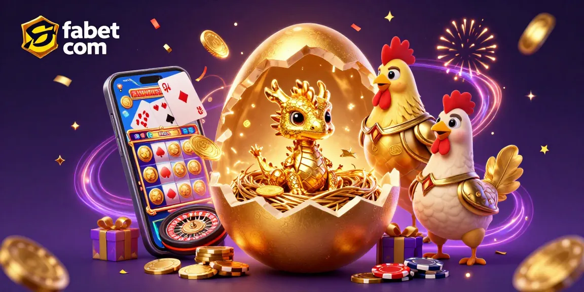 Experience excitement with fabet com's golden dragon amidst casino riches and vibrant gaming elements.
