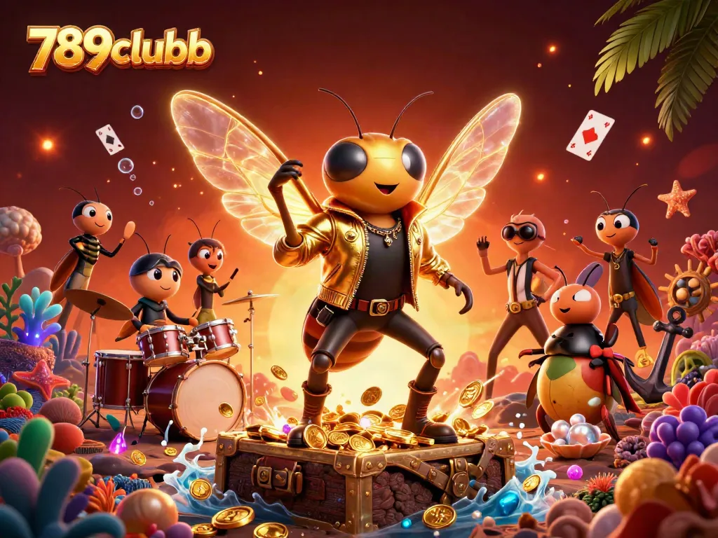 Engage in action with 789clubb as a vibrant rock star scene dazzles players in casino gaming.