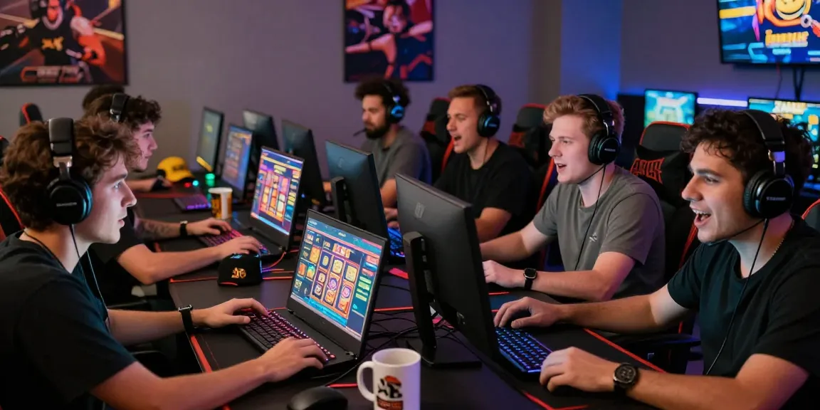Engaging online players enjoying rokok88 login in a vibrant gaming room
