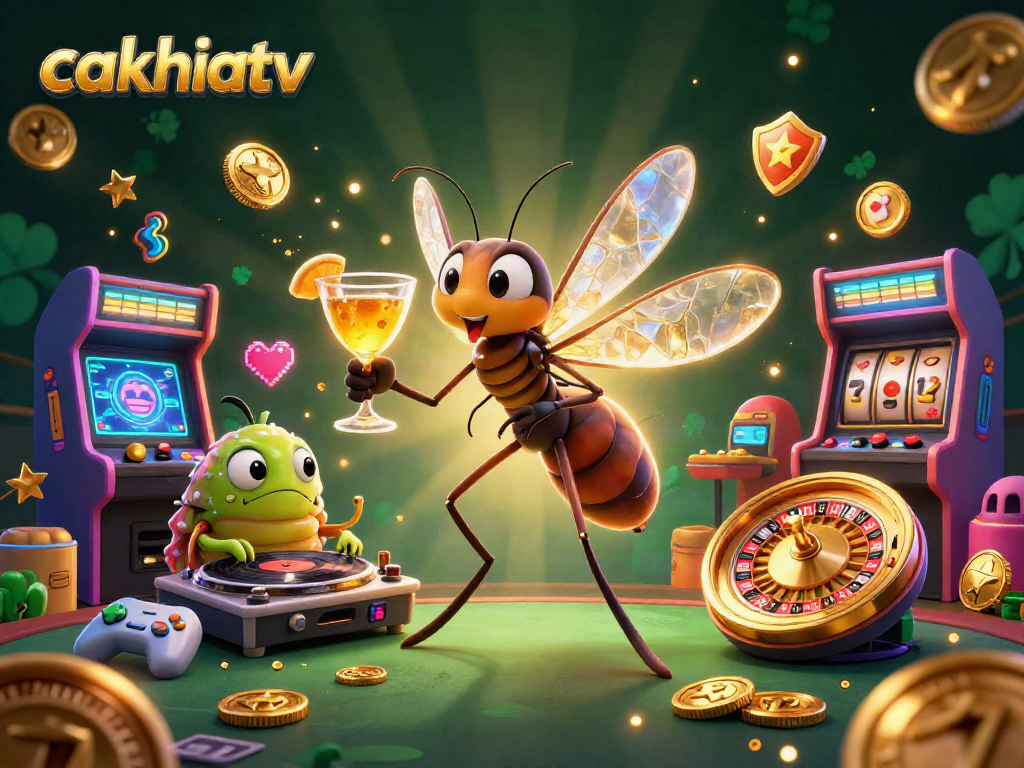 Experience the excitement of cakhiatv with lively 3D casino characters and gaming elements.