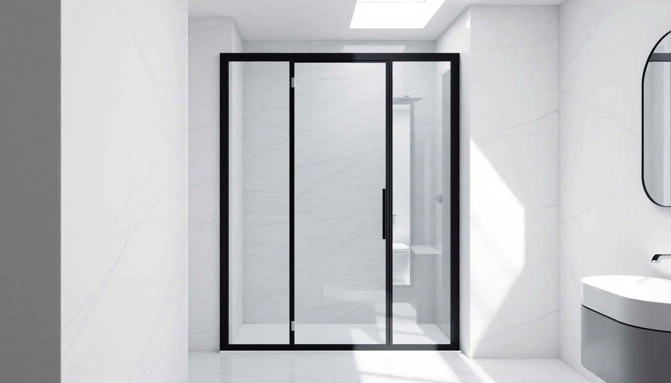 Transform your space with stunning black frame shower doors that enhance modern bathroom designs.
