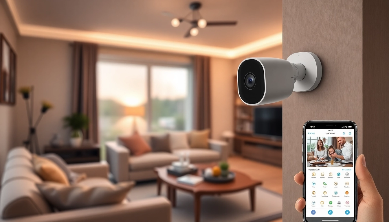 Cámaras EZVIZ instaladas en el interior de una vivienda moderna, que muestran soluciones de vigilancia seguras y fiables.